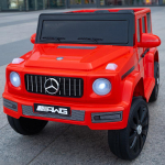 Mercedes-Benz G-Class vaiki&scaron;kas elektrinis visureigis su nuotolinio valdymo pultu, tinkamas berniukams ir mergaitėms - didelis keturiais ratais varomas, važiuojamas automobilis.