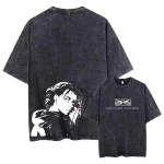 Anime Attack On Titan Skalbinių mar&scaron;kinėliai Retro Punk Goth Medvilniniai Vintažiniai Mar&scaron;kinėliai Harajuku Kasdieniai Vyri&scaron;ki Trumpomis Rankovėmis Vir&scaron;us Mar&scaron;kinėlis 3XL