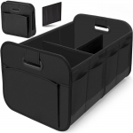 Didelės talpos sulankstoma automobilio bagažinės laikymo dėžė - Oksfordo audinys 60x37x31 cm juoda