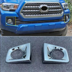 2 vnt. ABS chromuoti priekinių rūko žibintų dangteliai, tinka Toyota Tacoma 2016 - 2019