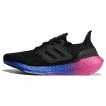 adidas UltraBoost 22 Juodos ir &scaron;viesiai mėlynos spalvos gradientinės unisex sportbačiai Core-Black HQ8593 41⅓
