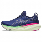 Asics Gel Nimbus 25 Indigo Blue Fuchsia Moteri&scaron;ki sportbačiai Pure-Silver 1012B356-400 37.5