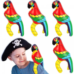 4vnt pripučiami piratų papūgos pečių atramos, skirtos piratų vakarėliui papuo&scaron;ti