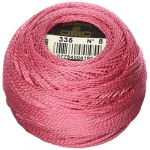 Fil &agrave; broder - DMC - 116 8-335 - Coton perl&eacute; - Rose - Taille 8 rožinė