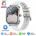 Naujos mados moteri&scaron;kas i&scaron;manusis laikrodis &Scaron;irdies ritmas 1,75 colio 240*296 HD ekranas Deimantinis laikrodis Bluetooth skambutis Vandeniui atsparus i&scaron;manusis laikrodis moterims silicon rožinė