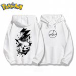 Pok&eacute;mon Anime Pikaču Medvilninis Gobtuvas Vyri&scaron;kas ir Moteri&scaron;kas Rudens/Žiemos Naujas Dvipusis Spausdintas Y2K Didelio Dydžio Laisvalaikio Megztinio Vir&scaron;us S