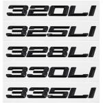 Automobilio 3D ABS bagažinės 320Li 325Li 328Li 330Li 335Li raidžių logotipo ženklelio emblemos lipdukas skirtas BMW 3 serijos E90 E91 F30 F31 F34 Silver 335Li
