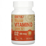 Deva, vegani&scaron;kas vitaminas D2, 60mcg (2 400 TV), 90 tablečių