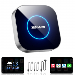 JESIMAIK CarPlay AI dėžutė Vaizdo ekranas Android Belaidis programėlės 4GLITE kortelė 512GB SM6225 Aliuminio lydinys Automati&scaron;kai Suderinama su UHDlite, Automobilyje pilka spalva