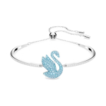 Swarovski gulbės kri&scaron;tolo apyrankė su įdėtu logotipu moterims Mėlyna 5660595 Box (Random Color)