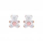 Swarovski kristaliniai me&scaron;kiuko auskarai Moteri&scaron;ki auskarai Balti 5447445 Box (Random Color)