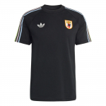 Adidas Originals Japonija Retro Futbolas Atsitiktinė Kultūra Slim Fit Megztas Dryžuotas Trumpomis Rankovėmis Mar&scaron;kinėliai Vyri&scaron;ki Vir&scaron;utiniai Drabužiai KA1521 XS