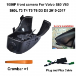 Skirta Volvo S60 V60 S60 LT5 T6 T8 2010 2011 2012 2013 2024 2015 2016 2017- 2020 2021 2022 2023 2024 2025 4K Wifi automobilio vaizdo registratorius NO TF