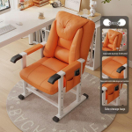 Sulankstoma vežimėlio tipo poilsio kėdė: Universalus naudoti bendrabutyje, biure ir namuose 3-Position Height [Includes Lumbar Pillow] brown