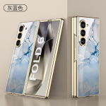 Prabangus dengtas dažytas stiklinis dėklas, skirtas Samsung Galaxy Z Fold 7 6 5, su plastikinės dangtelio apsauga auk&scaron;tesniam objektyvui, Galaxy Z Fold7 dėklas With Screen Glass&Galaxy Z Fold5