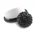 Les Tr&eacute;sors De Lily [J8046] - Bague 'Sissi' noir