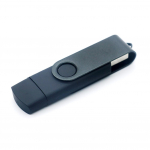 USB skaitytuvo adapteris su kortelių skaitytuvu 128GB juoda