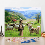 Menas &bdquo;Pasidaryk pats&ldquo; Tapyba pagal skaičius Deimantinė tapyba Namų dekoras Skaitmeninė tapyba aliejumi Pomėgiai Skaičiai Tapyba Aliejinė tapyba 40x50cm no frame