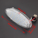 Led licencijos numerio ap&scaron;vietimas Galinis žibintas Opel Vauxhall Astra F Corsa Vectra Tigra Agila Caravan Coupe Kasten Stufenheck