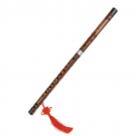 Flute Bitter Bamboo Dizi klavi&scaron;as tradicinis kinų rankų darbo medinis pučiamasis instrumentas su laikymo mai&scaron;eliu Key of F smėlis