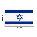 Izraelio nacionalinė vėliava 90x150 cm kabantis poliesteris ISR IL Izraelio nacionalinė vėliava dekoravimui