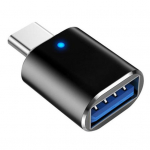Antikorozinis OTG adapteris Puikus, plačiai suderinamas, nevėluojantis C tipo į USB telefono keitiklis juoda