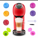Daugkartinio naudojimo kavos kapsulių kapsulės Daugkartinis universalus kavos filtras, suderinamas su Dolce Gusto, su &scaron;auk&scaron;tu, &scaron;epetėliu 3pcs juoda
