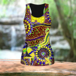 3D Mėlyna Gecko Print Moterų Treniruotės Yoga Gym Spausdinti Vasariniai Sportiniai Mar&scaron;kiniai Didelio dydžio Liemenės 7XL mėlyna