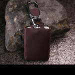 leather key packing key chain new intelligent remote control sets for Renault Koleos for Samsung QM6 2017 2018 upgrade the brown gray