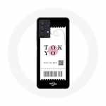 Coque pour Samsung Galaxy A32 5G Billet d'avion Tokyo Japon