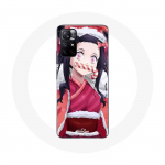 Coque pour Xiaomi Redmi Note 11s 5G Anime Demon Slayer Kamado Nezuko Le jour de No&euml;l 2024