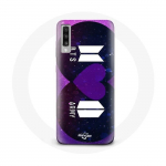 Coque pour Samsung Galaxy A70 Bangtan Sonyeondan Logo BTS Et Logo ARMY I Purple You