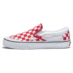 Vans Classic Slip-On 138 Sidestripe - Raudonos languotos unisex sportbačiai VN000BW39Y1 42