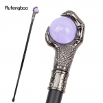 Drakono nagas Laikantis &Scaron;viesiai violetinis stiklinis rutulys Sidabrinė vaik&scaron;čiojimo lazda Madinga dekoratyvinė vaik&scaron;čiojimo lazda Cosplay lazdelės rankena Krosas 93cm