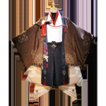 SANDĖLYJE Aether Cosplay Žaidimas Genshin Impact Aether Doujin Cosplay Kostiumas Kimono Keliautojas Helovinas Aether Doujin L-(Costume+Wig)