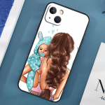 Mada Super Mama Dėklas iPhone 15 14 13 12 11 Pro Max XS X XR SE 2020 2022 7 8 Plus 12 13 Mini Dangtelis &Scaron;arvas iPhone 15