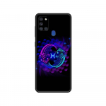 Juodas TPU dėklas Samsung Galaxy A50 50S A30S A10 A01 A11 A21S A31 A41 A51 A71 M21 M30S S10 LITE dangtelis Zodiako ženklai Samsung A01