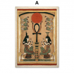 Senovės Egipto sienų menas drobės tapyba Bastet Anubis Dievas Faraonas Skandinavi&scaron;ki plakatai ir atspaudai Sienų paveikslas svetainės dekorui Be rėmo 21*30cm No Frame