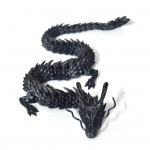 Kinijos drakono statulos 3D atspausdinta drakono figūrėlė su judančiais jungtimis, &scaron;arnyrinio drakono skulptūros stalo dekoracija namų biurui