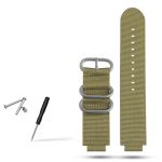 Klasikinis 24*16mm I&scaron;gaubtas Metalinis Žiedas Vyri&scaron;kas Nailoninis Laikrodžio Dirželis TIMEX T2N721 T2N720 TW2T76500 TW2T76300 Sportinis Kvėpuojantis Drobės Laikrodžio Dirželis 24.16mm