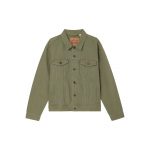 Levis Vienos spalvos Polo apykaklė Ilgomis rankovėmis Laisvalaikio striukė Vyri&scaron;kos striukės Alyvuogių žalia 72334-0632 S