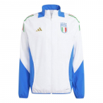 Adidas Europos taurė Italijos komanda Užtrauktukas Komfortas Stovintis apykaklė Futbolo mar&scaron;kinėliai Unisex Vir&scaron;utiniai drabužiai Baltas Mėlynas IQ2183 XL white
