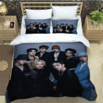 KPOP S-Stray-K-Kids spaudinys Patalių komplektai i&scaron;skirtinis lovos reikmenų rinkinys antklodės užvalkalas lovos užtiesalas patalynės komplektas prabangi gimtadienio dovana EU Twin 135x200cm