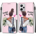 Prabangus dažytas odinis dėklas, skirtas Redmi Note12 Note11 Note10 Note9 Note8T Piniginės knygos stiliaus apsauginis dangtelis, skirtas Redmi 10C K40S 9A 9C 10A 6A 7A Redmi10 Redmi Note 12 Pro+ 5G