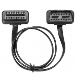 OBD II OBD2 16 kontaktų vyri&scaron;kas į moteri&scaron;ką prailginimo kabelis 60 cm automobilio diagnostikos prailgintuvo laidas adapteris ELM327 skaitytuvai OBDII kodų skaitytuvai