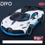 1/18 Bugatti Divo Super Žaislinio Automobilio Modelis Diecast Miniatiūrinis Lenktyninis Modelis Atidaromos Durys Garsas &Scaron;viesa Kolekcija Dovana Berniukui Vaikams geltona