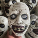 Siaubo Egzorcistas Besi&scaron;ypsantis veidas Demonas Kaukė Cosplay Evil Creepy Ghost Kaukolė Plastikinės kaukės Helovino karnavalo vakarėlio kostiumų rekvizitas ONESIZE