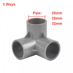 Vidinis skersmuo 20 25 32 mm PVC vamzdžio jungtis Tiesi alkūnė Vandens vamzdžio adapteris Pagrindinis DIY vamzdis 3 4 5 6 būdai I.D 32mm