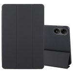 Tris kartus sulankstomas silikoninės odos plan&scaron;etinio kompiuterio dėklas For Xiaomi Redmi Pad Pro 12.1 juoda