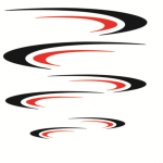 Kemperių RV Trailer Stripes Graphics (Dvi pusės) Vinilinės grafikos rinkinio lipdukai automobiliams